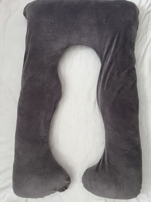 Pernă gravide 3 in 1 Bebeke Premium Velvet Gri