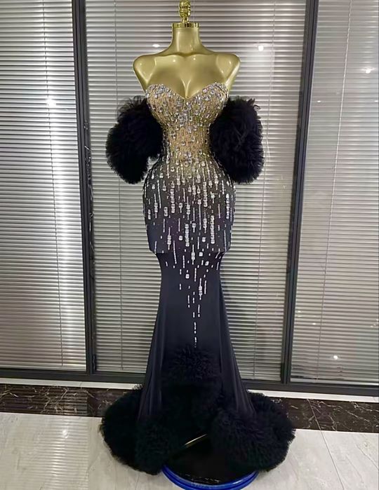 Rochie lunga pe corset cu cristale,pietre de nașă/eveniment/ocazie/nuntă/seară,cu tulle inclus