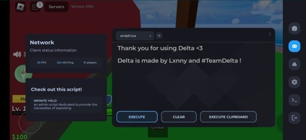 Delta Executor чит на роблокс
