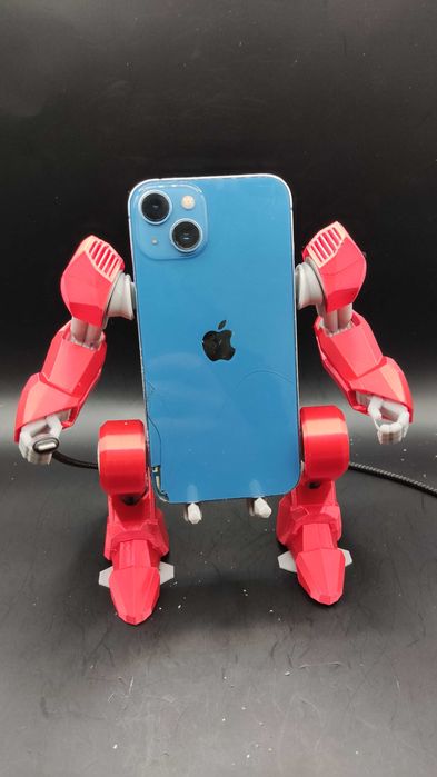 Suport Telefon Mecho Exo Suit | Mecanic Stilizat pentru Birou