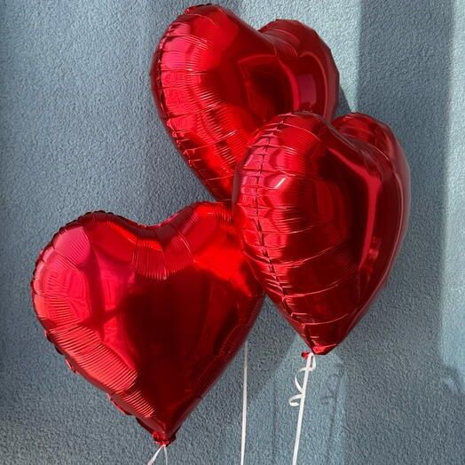 Гелиевые шарики сердечки уральск