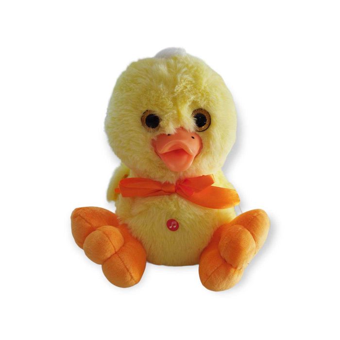 Музикална плюшена играчка Пате 15 25см голяма малка интерактивна плюшк