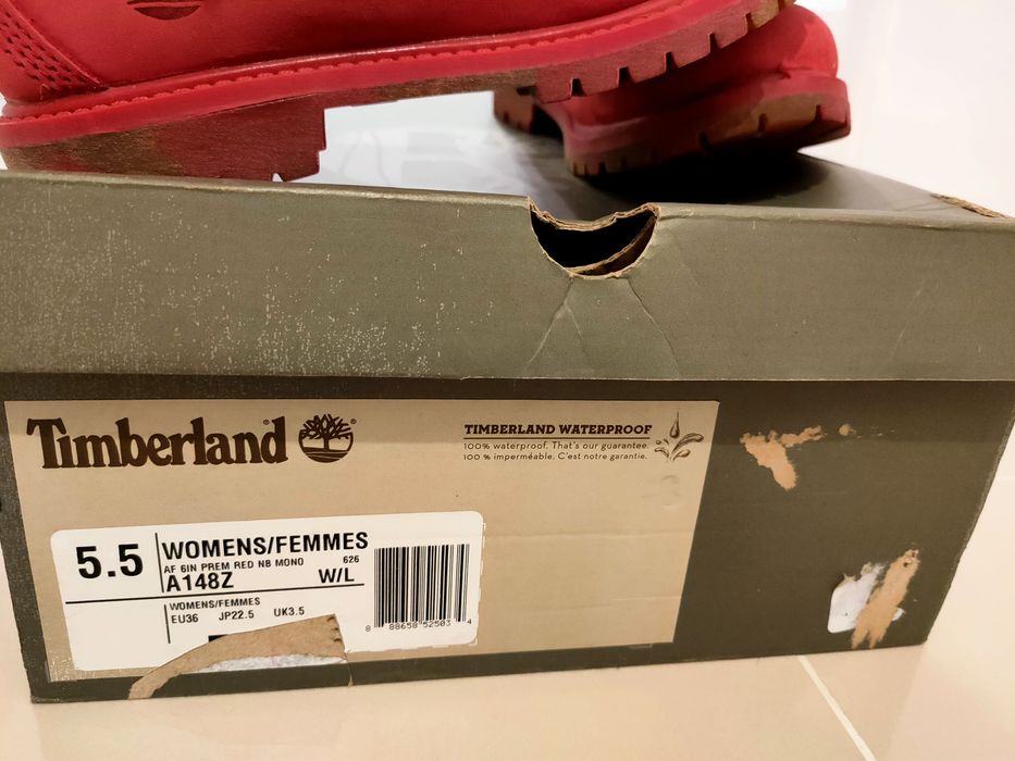 Ghete piele Timberland,nr 35.