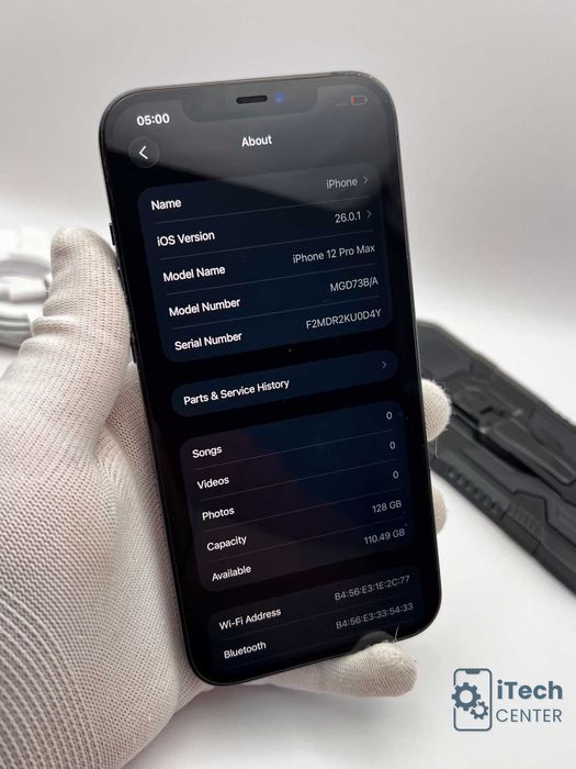 iPhone 12 Pro MAX, 128GB, Blue, 100% батерия, КАТО НОВ, ГАРАНЦИЯ!