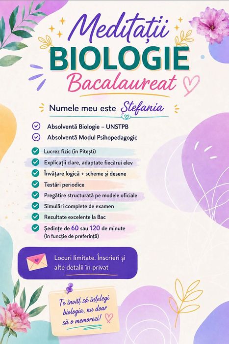 Meditații pentru Bac la Biologie