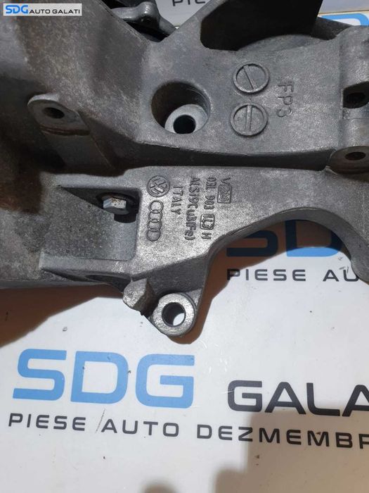 Suport Alternator Accesorii Motor cu Rola Intizatoare Curea Audi A4 B8 2.0 CAGA CAGB CAGC CAHA CAHB CMEA 2008 - 2015 Cod 03L903143H