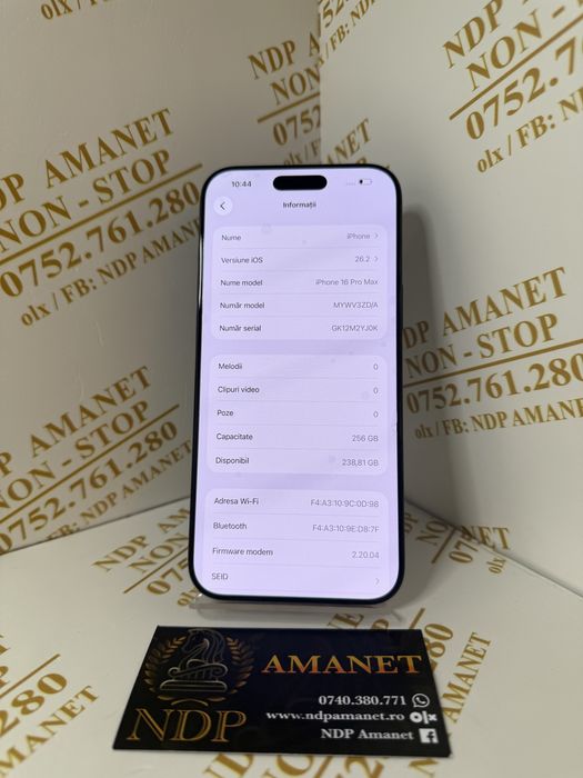 NDP Amanet Braila Iphone 15 Pro Max( 48247)