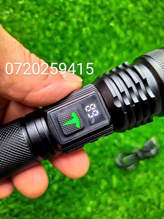 Lanterna profesionala Laser LED, A89 Model Nou, Distanta 1000m, Afisaj