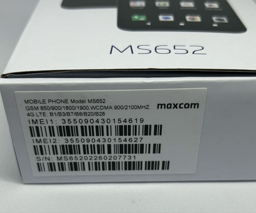 Smartphone Maxcom MS652 – 32GB, Android 15, Baterie 5000mAh (Nou/Sigilat