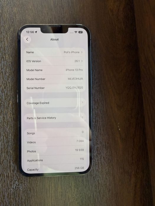 iPhone 13 Pro 256GB, 77% Battery