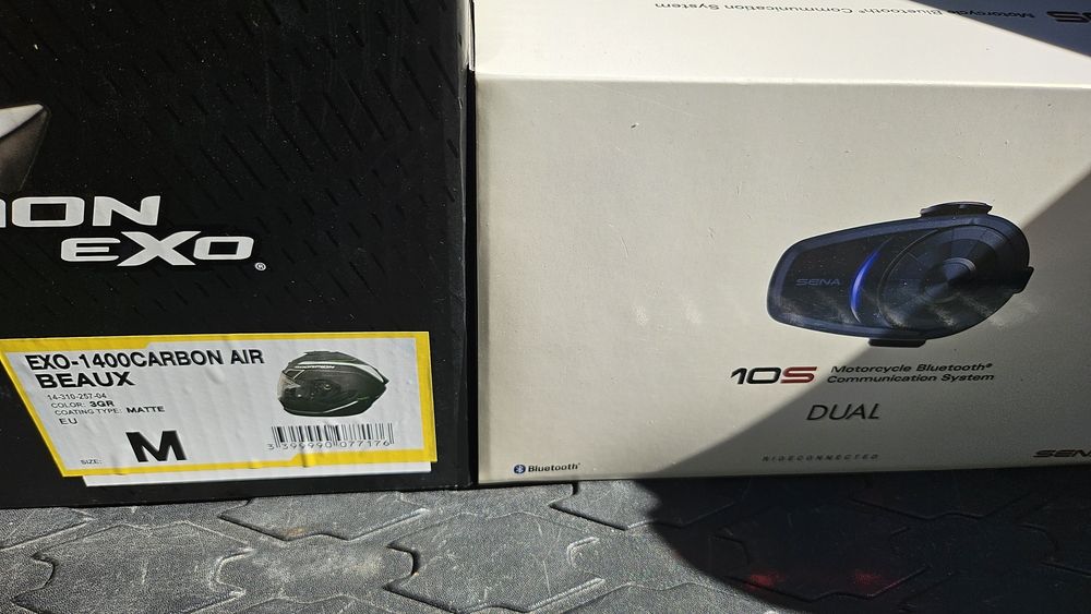 Casca Scorpion EXO 1400 Carbon Air + Sena 10s