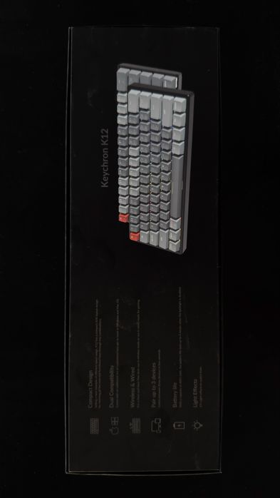 Keychron K12 Безжична Механична Клавиатура | 60% | RGB | Сини суичове