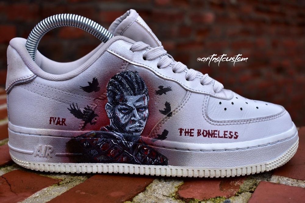 AF1 custom shoes, Nike Air Force 1, personalizare sneakersi, Vikings
