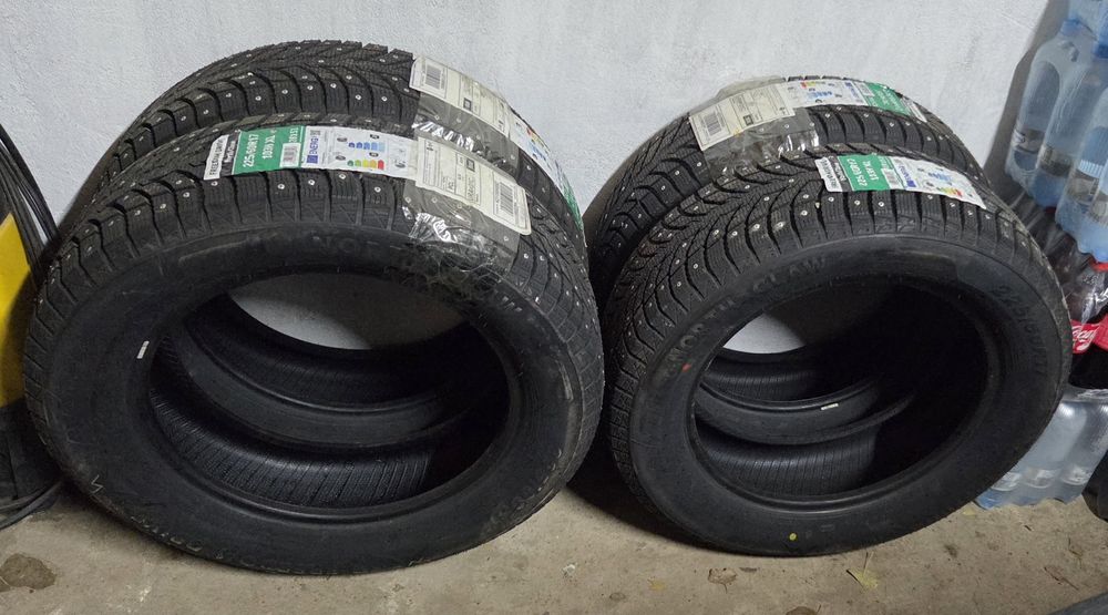 Шины зимние, шипованные
