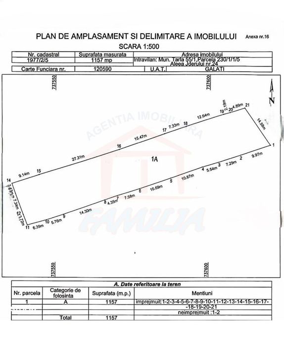 48.500 euro, NEGOCIABIL!!!  1.157 mp, teren intravilan, Bariera Traian