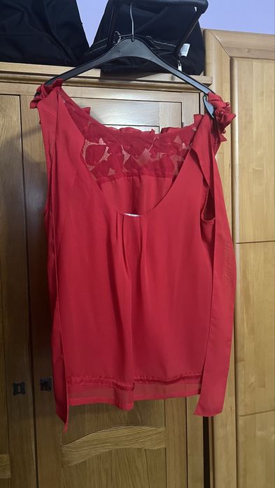 Bluza rosie eleganta de seara