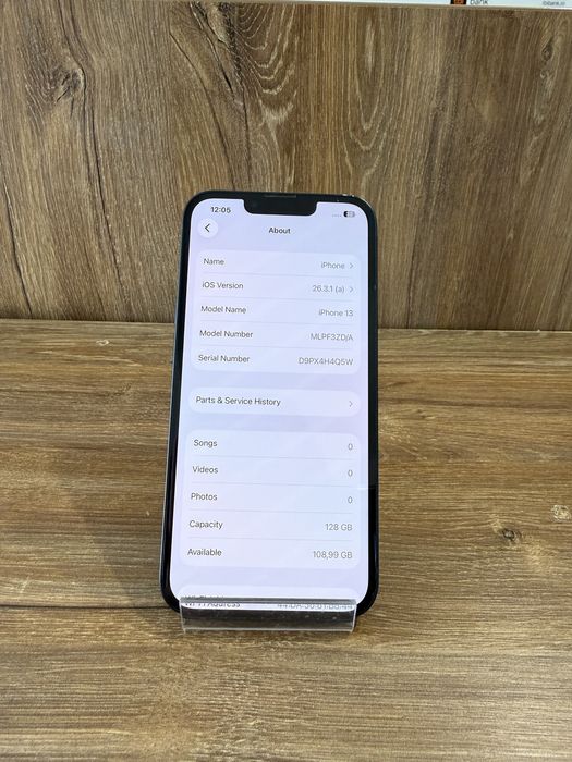 Iphone 13 - 128 GB, Midnight - GARANTIE