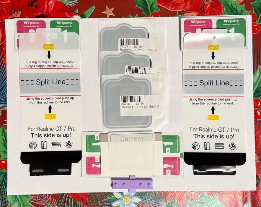 Set folii hydrogel Realme GT 7 Pro + sticla protectie camera + husa