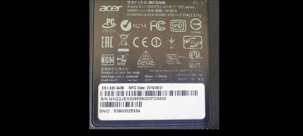 Piese laptop ACER ASPIRE ES1-520-343N