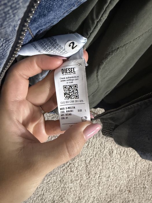 Geaca blug/denim Diesel military bomber