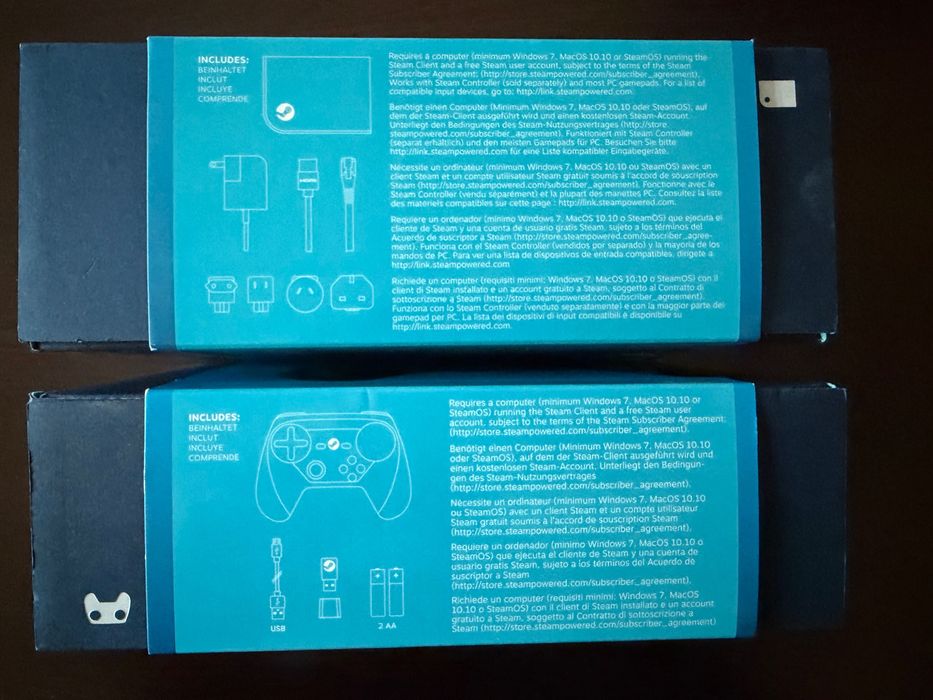 Steam Controller + Steam Link комплект (като нови, с кутии)
