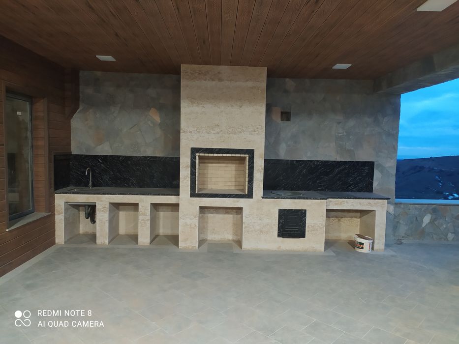 Летние кухни камины очаги барбекю