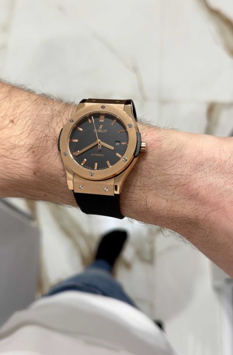 hb classic fusion 42mm gold automatic