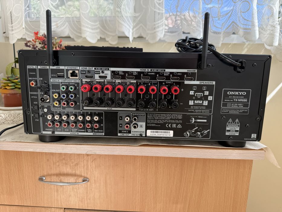 Onkyo TX-NR686 Bluetoot Dolby Atmos Wi-Fi