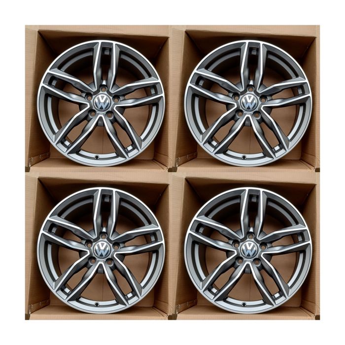 Jante 17 sau 18 VW Passat Golf T-Roc Tiguan Touran, Sharan Arteon Caddy Beetle Touareg CR3 Jante Noi cu Factură și Garanție