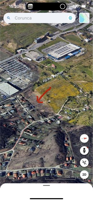 Teren intravilan in spate la vila Chesa/Corunca