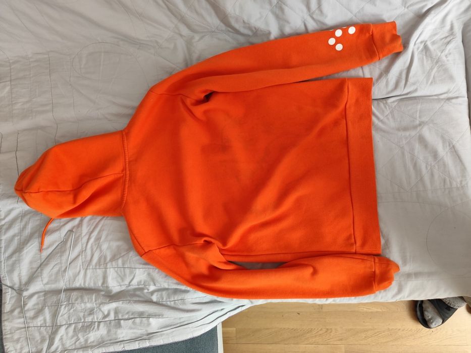Оранжево худи; cropp; xs