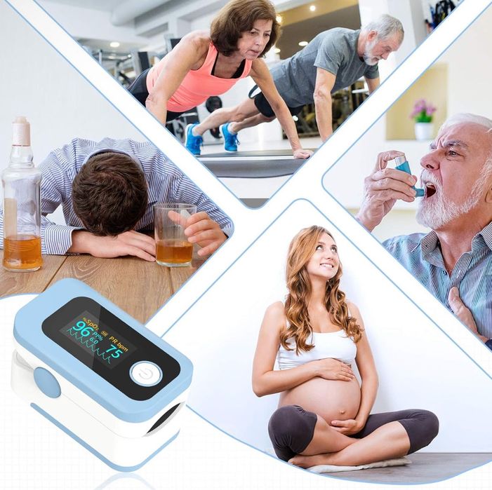 Професионален пръстов пулсоксиметър, с високо прецизен сензор