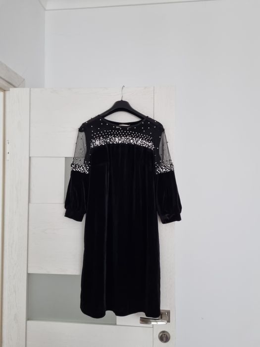 Платье бархат с паетками