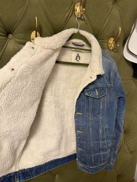 Джинсовая куртка с мехом