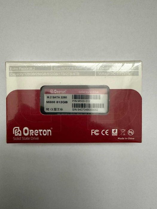 Oreton 128GB M.2 NVMe PCIe SSD — Нов | Oreton N2000