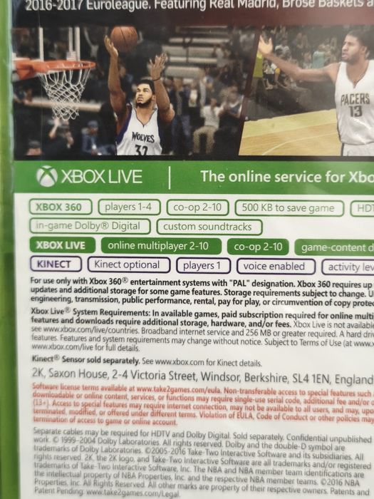 Joc/jocuri NBA 2k17 Xbox360 sigilat original