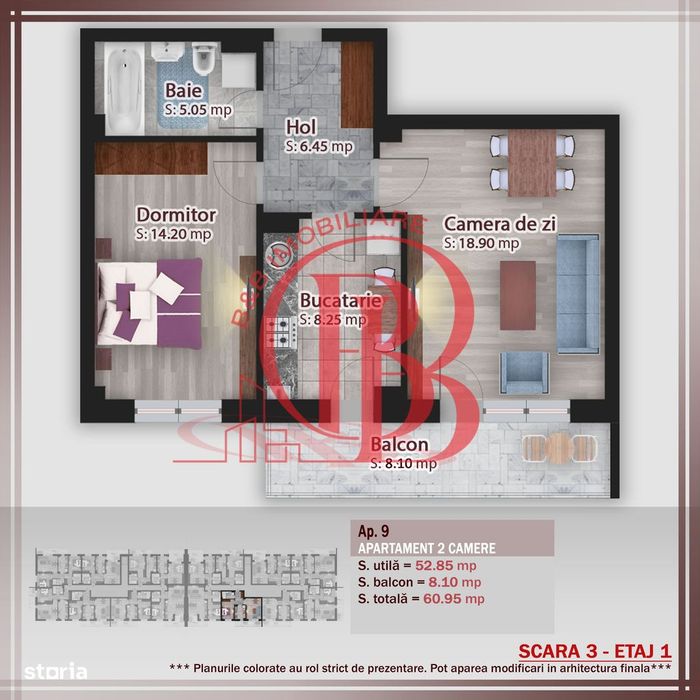 Apartament 2 camere-Theodor Pallady-Compartimentare Ideala - Vedere 2