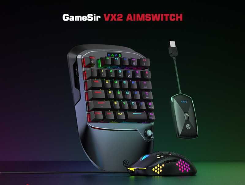Беспроводная Игровая клавиатура +мышь GameSir VX2 для игровых консолей