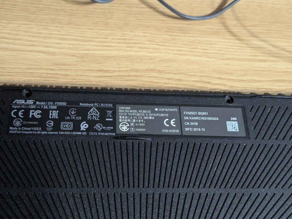 Laptop ASUS TUF FX505DT – Ryzen 5, GTX 1650