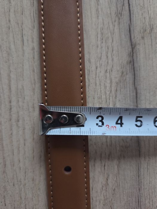 Curea piele naturala, model CD, maro