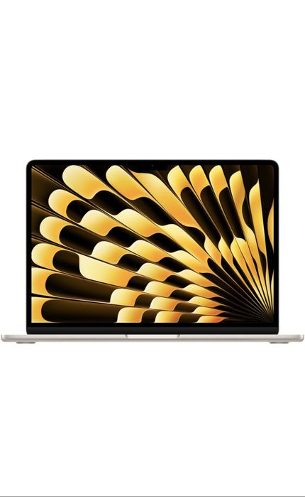 Лаптоп Apple MacBook Air 13", Apple M4, 10 CPU ядра и 10 GPU ядра, 24GB RAM, 512GB, Starlight, Международна клавиатура, RO ръководство