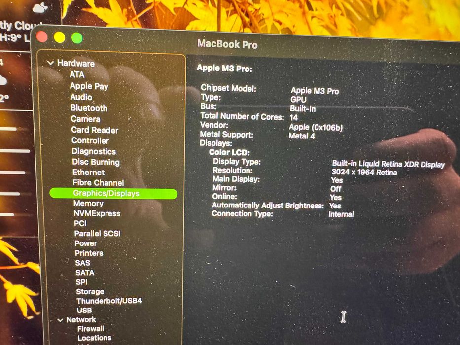 Apple MacBook Pro 14" M3 pro 11/ Core CPU/ 14-Core GPU/18GB RAM/ 512GB