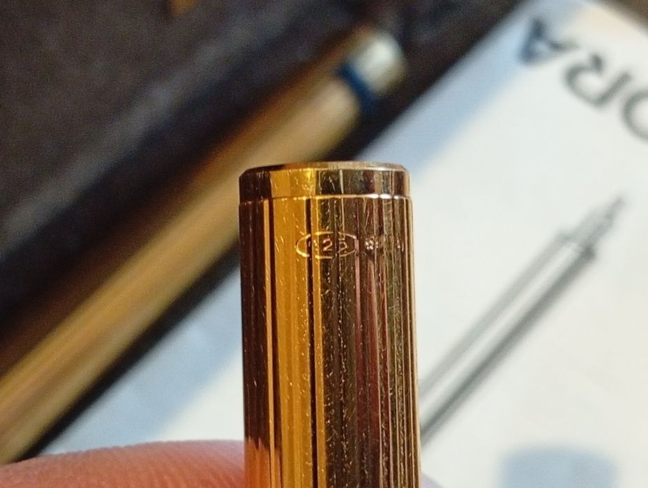 Stilou Aurora  argint placat cu aur