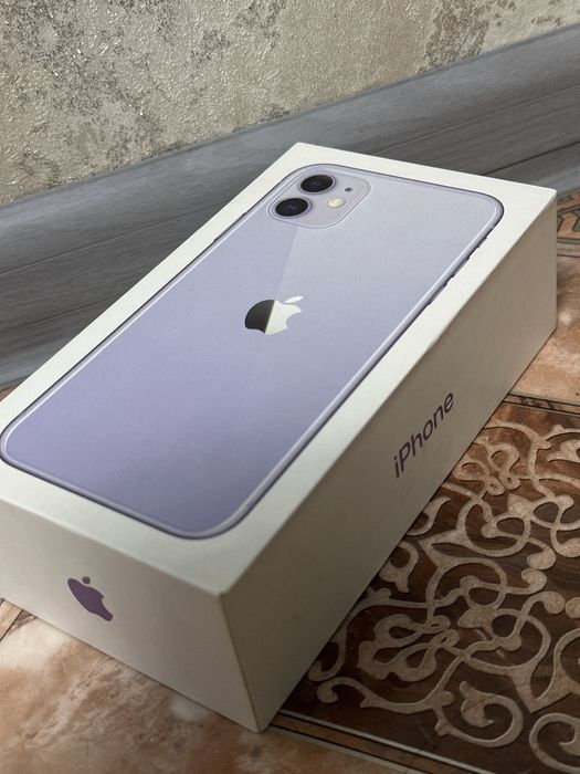 Айфон 11 фиолетовый память 128гб. Емкость 84%