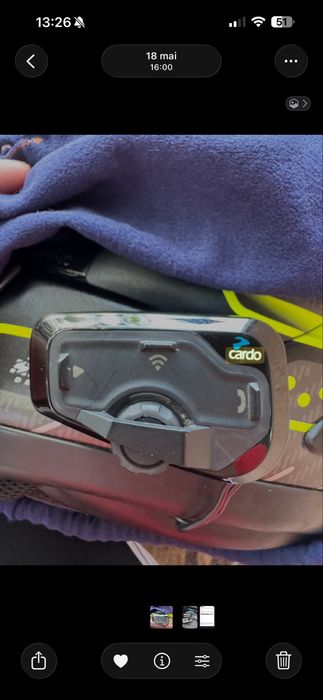 Intercom Cardo 4+ cu boxe Jbl şi microfon kit complet