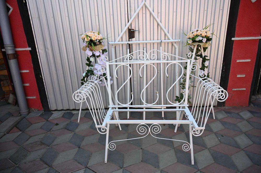 Vind bancuta si arcada din aluminiu pentru diferite evenimente, nunti