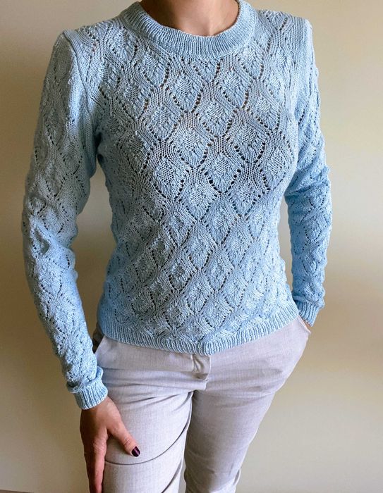 Елегантна плетена блуза