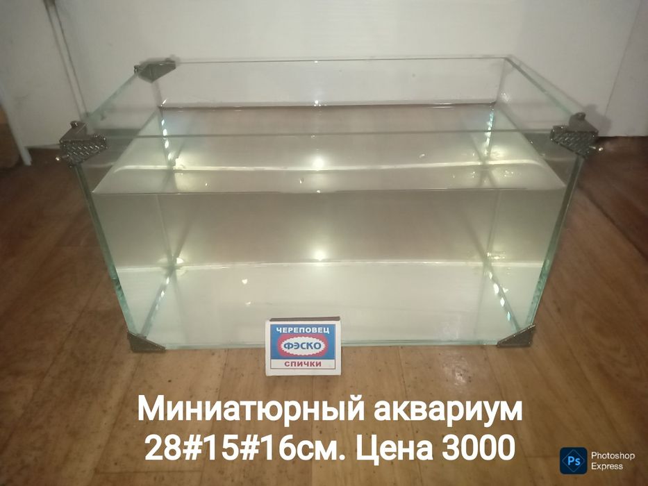 Три маленьких аквариума за бесценок