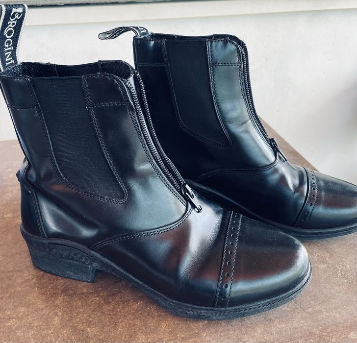 Италиански боти от естествена кожа 37 р-р