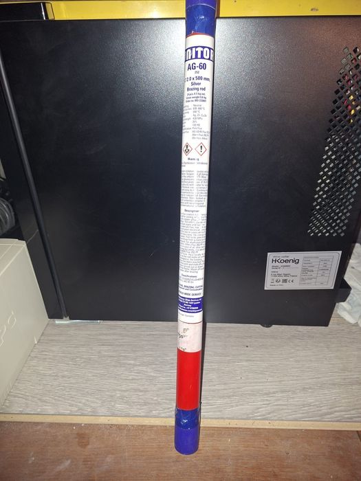 Unitor AG 60 252 2.0 X 500MM 0.5KG – Baghetă cu 55% argint
